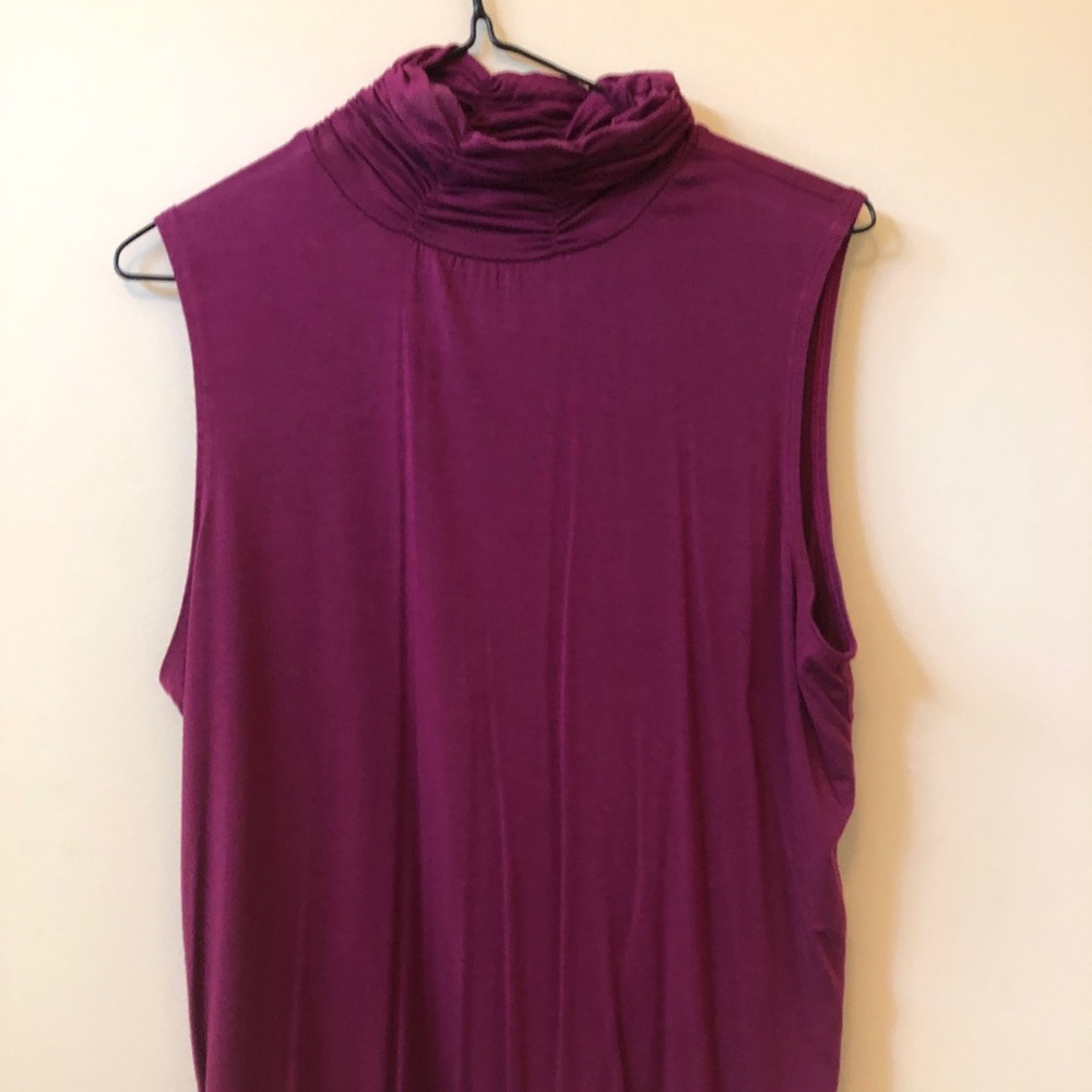 Sleeveless turtleneck
